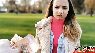 German Scout - Tiny Teen Mona Fuck For Cash At Pickup Cast