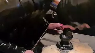 Slave Slut-Orgasma Celeste Extreme Sloppy Deep Throat Dildo