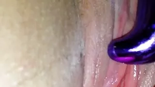 wife playing with vibrator
