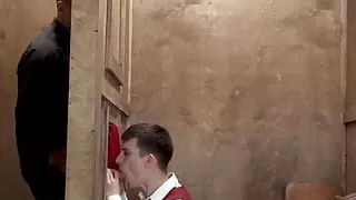 Twink Gets Fucked In The Confessional Booth