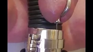 Highlights of 3.5 hour estim session in chastity