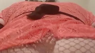 Sissy riding her pussy