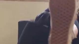 Cute amateur girls show off their phenomenal feet at the den