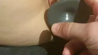 Wife taking the b7 triple dildo