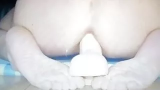 Macarena so hot with my dildo show my feet