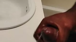 Big black dick stroke