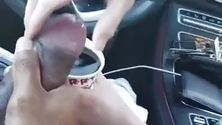 Starbucks coffee with black cream