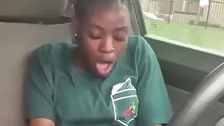 Sexy Girl Car In Pussy Fingering