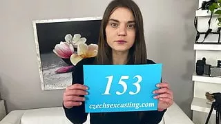 Hot brunette gets personal advice in casting session