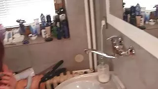 Cheating brother's wife riding another dick