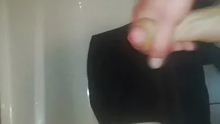 Massive Cumshot In Bathroom