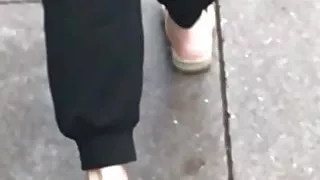 Ebony feet slow motion