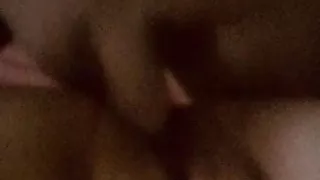 Shaved cock pounds shaved pussey.