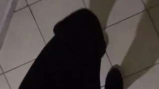 Sexy Crossdresser In Leggings And Boots