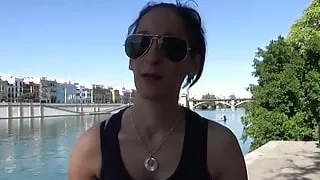 Horny  babe came to us 'cause she wanted a good dick to fuck