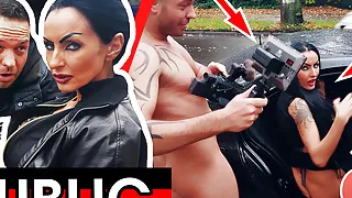 Gothic lady SIDNEY DARK getting dick in the car! Dates66.com