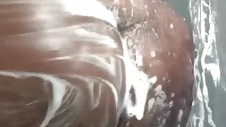 Soapy scammer bbw shower