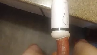 Solo male fucking new toy