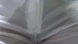 Pee in white Hose , transparent