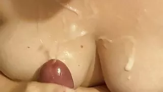 Big tits handjob cumshot