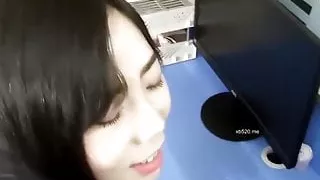 Female secretary seduces director to fuck her during break time