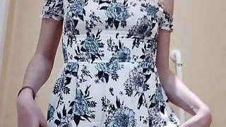 Slutty French Gorgeous Red Head Domina Teasing Feet & Ass