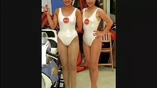 Women getting tracked by camera at racetracks and event