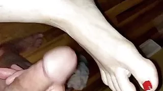 Stroking On Wifes Sexy Feet