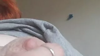 Big tit redhead on Message+