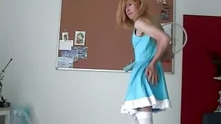 Crossdress cosplay Tennis Rosalina panties and anal sho