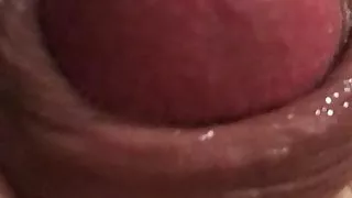 Nahaufnahme der Haut mit Cumshot