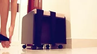 Sexy Legs In Pantyhose And High Heels