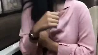 Asian girl show boobs