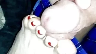 Fucking Wifes Red Toes