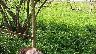 Fucking mature in nature doggy style