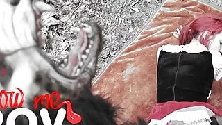 Blow me POV - Cute Cosplay Teens Blowing Cocks