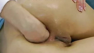 Hotkinkyjo furry pillow self anal fisting & prolapse