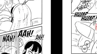 DBZ's Goku Fucking Chichi On First Honeymoon.