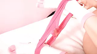 Spiky rubber ball on my cameltoe