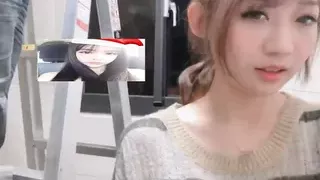 Big-breasted, white model lures home repairman