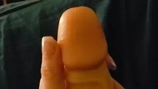 Rubbing that cock hard