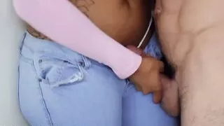 Beautiful ebony Halle Hayes wanted a dick and gets one