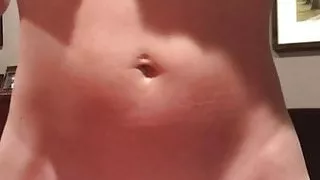 Caressing her stunning body