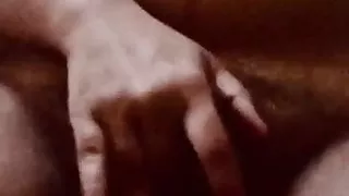 Indian Wife Rubbing Hairy Pussy