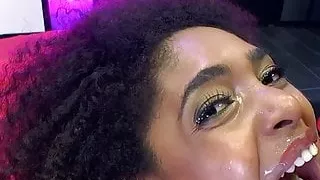 Latina luna corazon gets banging cums and facials