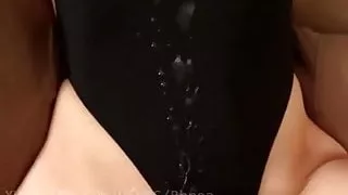 My lover really loves my new swimsuit