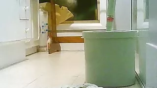 Naked Asian Wife to Wank over with Shaved Cunt