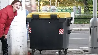 Teen Brunette Loves Public Pissing