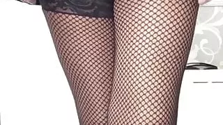 xxsami67xx in pantyhose and fishnets
