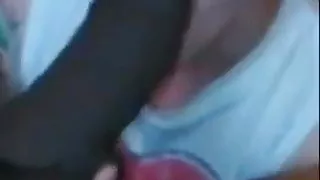 White Chick Sucking BBC